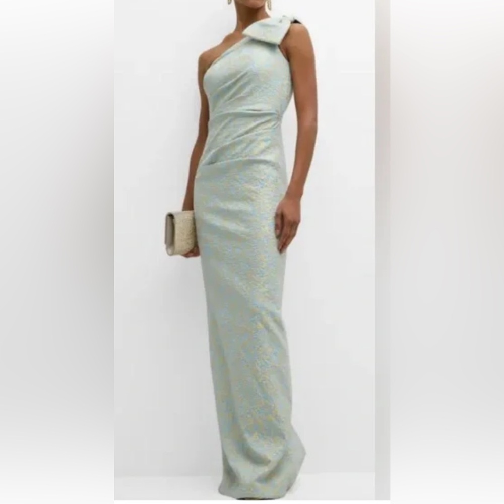 Rickie Freeman for Teri Jon Strapless Light Blue Gown